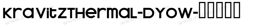 KravitzThermal-DYoW字体转换