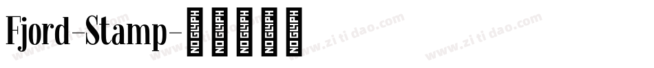 Fjord-Stamp字体转换