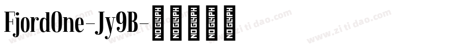 FjordOne-Jy9B字体转换