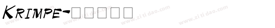 Krimpe字体转换