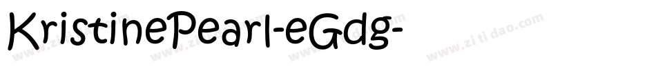 KristinePearl-eGdg字体转换