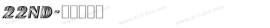 22nd字体转换