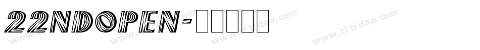 22ndOpen字体转换
