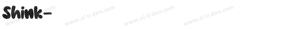 Shink字体转换