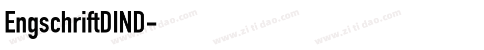 EngschriftDIND字体转换