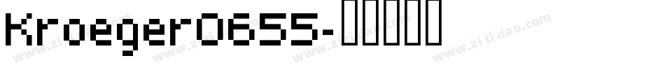 Kroeger0655字体转换