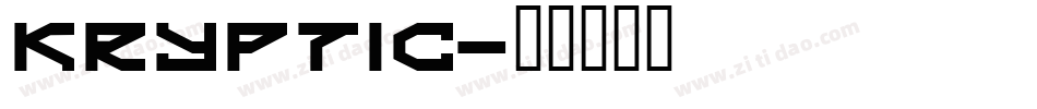 Kryptic字体转换