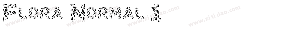 Flora-Normal(1)字体转换