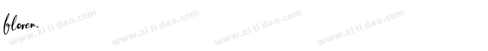 floren字体转换