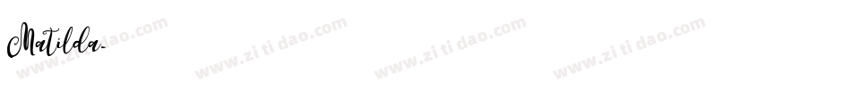 Matilda字体转换