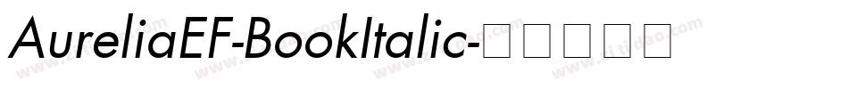 AureliaEF-BookItalic字体转换