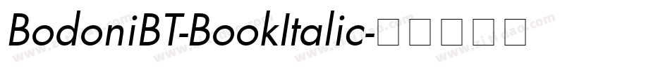 BodoniBT-BookItalic字体转换