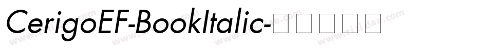 CerigoEF-BookItalic字体转换