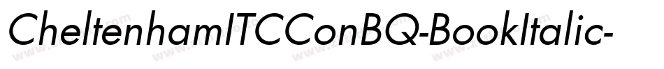 CheltenhamITCConBQ-BookItalic字体转换