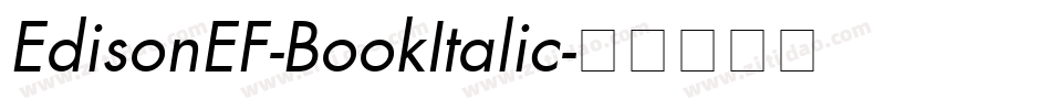 EdisonEF-BookItalic字体转换