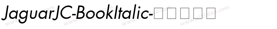 JaguarJC-BookItalic字体转换