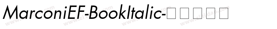 MarconiEF-BookItalic字体转换