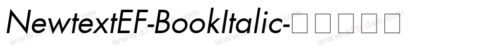 NewtextEF-BookItalic字体转换