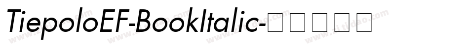 TiepoloEF-BookItalic字体转换