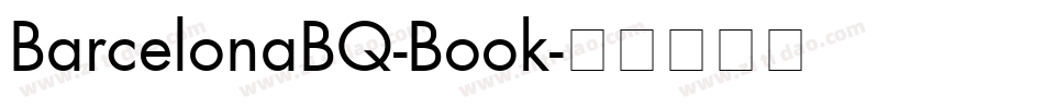BarcelonaBQ-Book字体转换