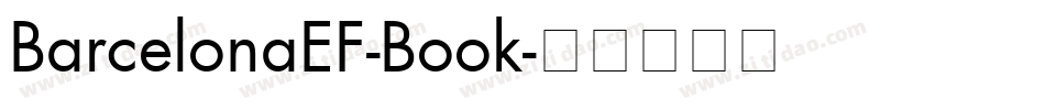 BarcelonaEF-Book字体转换