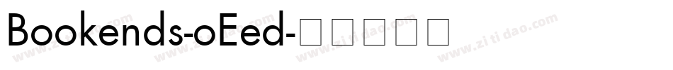 Bookends-oEed字体转换