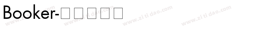 Booker字体转换