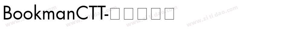 BookmanCTT字体转换