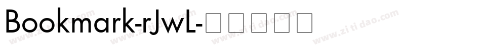 Bookmark-rJwL字体转换