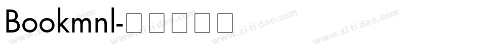 Bookmnl字体转换