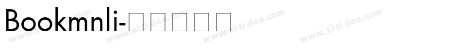 Bookmnli字体转换