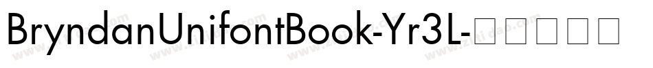BryndanUnifontBook-Yr3L字体转换