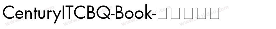 CenturyITCBQ-Book字体转换