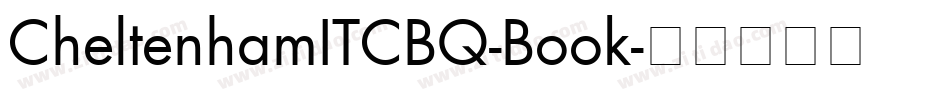 CheltenhamITCBQ-Book字体转换