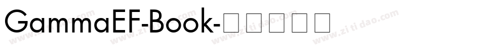 GammaEF-Book字体转换