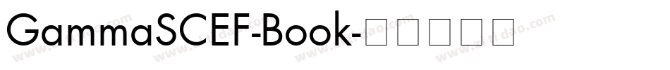 GammaSCEF-Book字体转换
