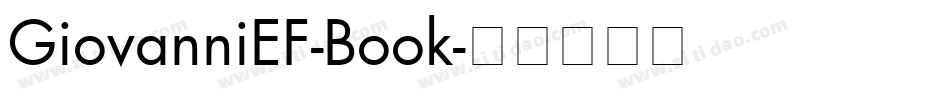 GiovanniEF-Book字体转换