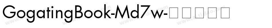 GogatingBook-Md7w字体转换
