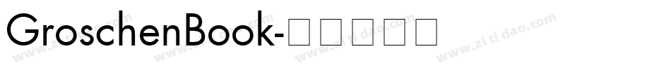 GroschenBook字体转换