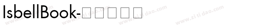 IsbellBook字体转换