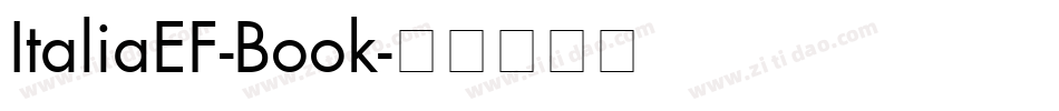 ItaliaEF-Book字体转换