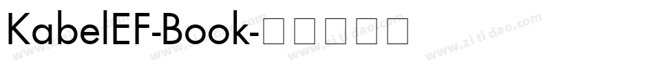 KabelEF-Book字体转换