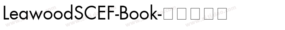 LeawoodSCEF-Book字体转换