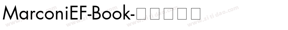 MarconiEF-Book字体转换
