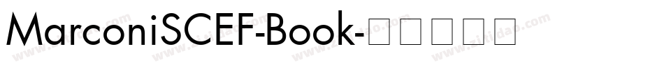 MarconiSCEF-Book字体转换