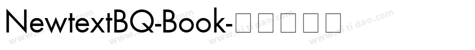 NewtextBQ-Book字体转换