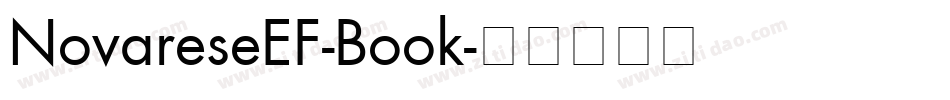 NovareseEF-Book字体转换