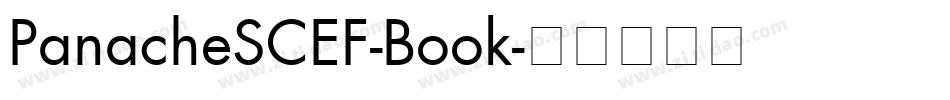 PanacheSCEF-Book字体转换