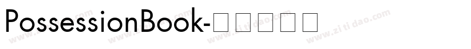 PossessionBook字体转换