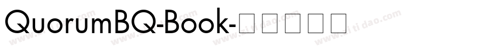 QuorumBQ-Book字体转换